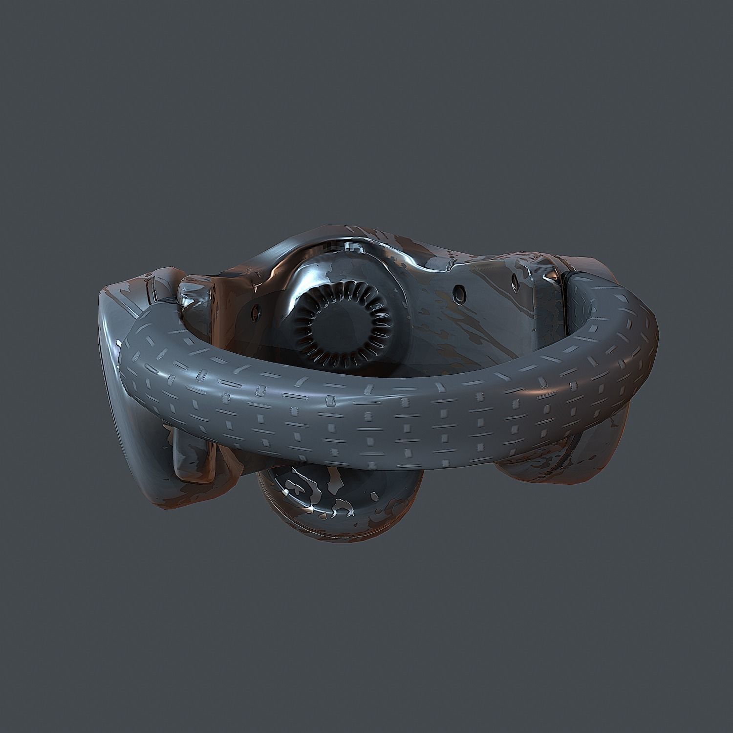 Gas mask helmet 3d model scifi Low-poly Low-poly 3D model_4