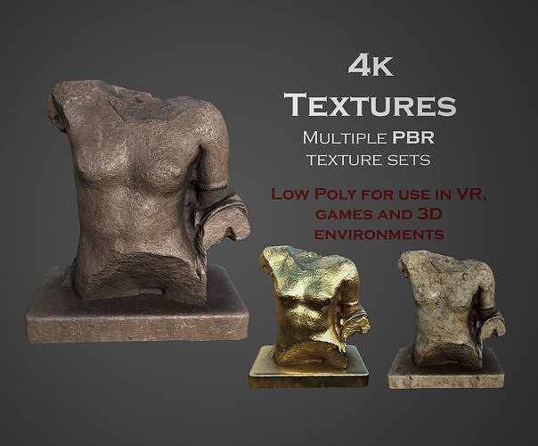 Statue of Aphrodite Low-poly 3D model