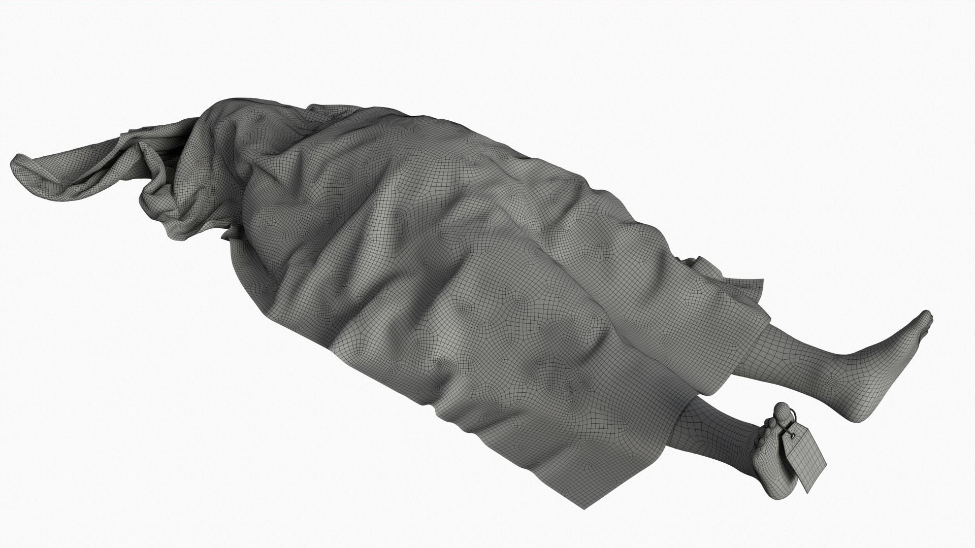 Stylized dead body vol1 3D model_8