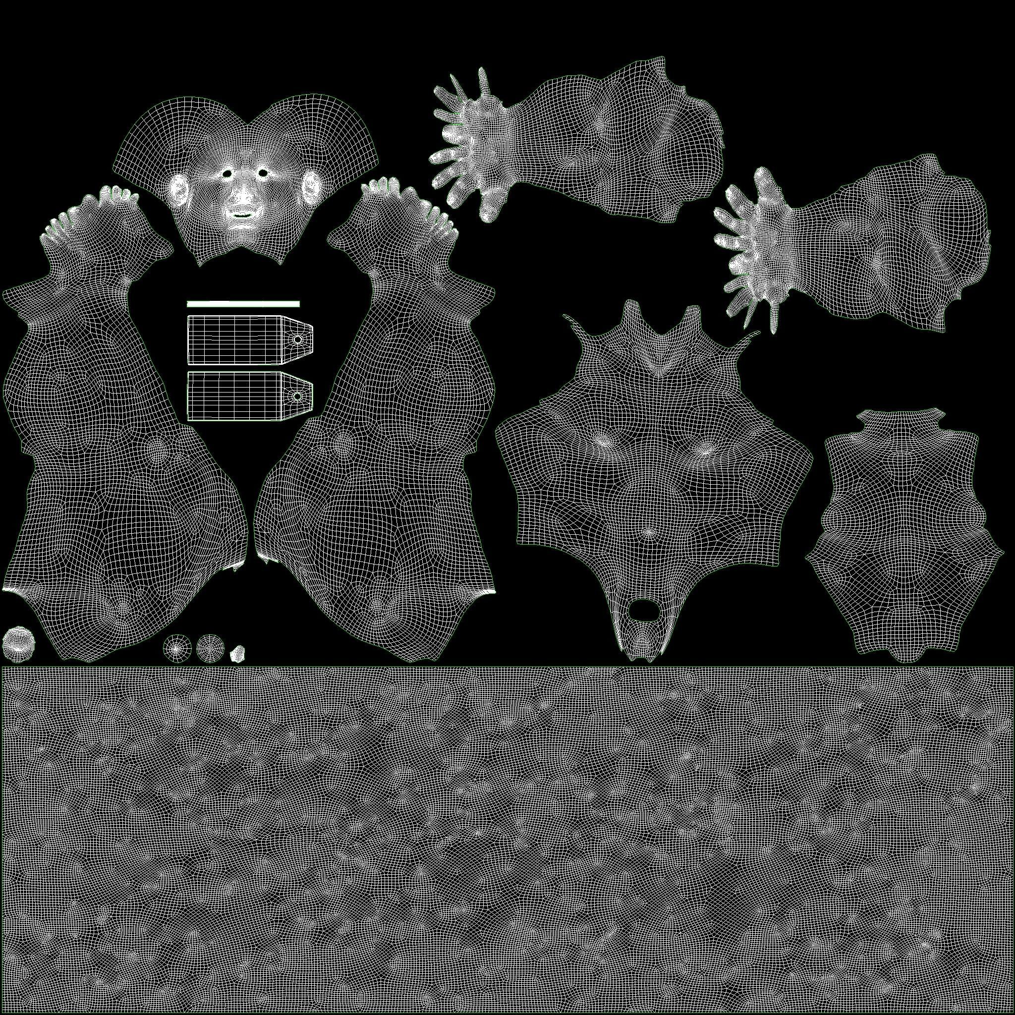 Stylized dead body vol1 3D model_7