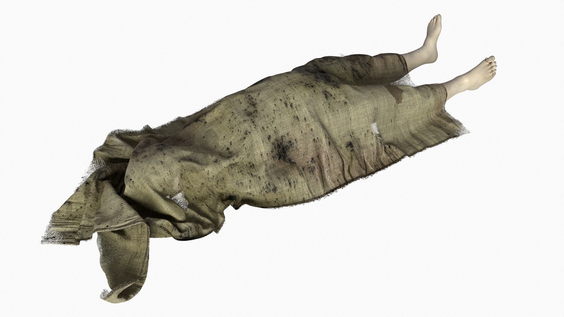 Stylized dead body vol1 3D model_3