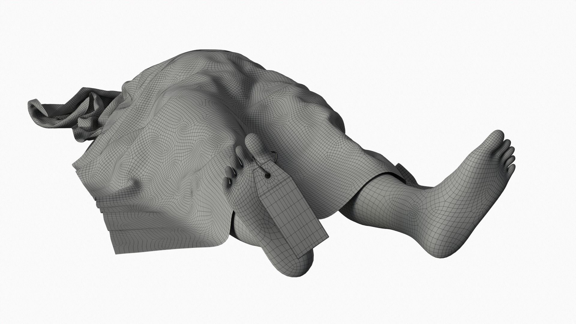 Stylized dead body vol1 3D model_10