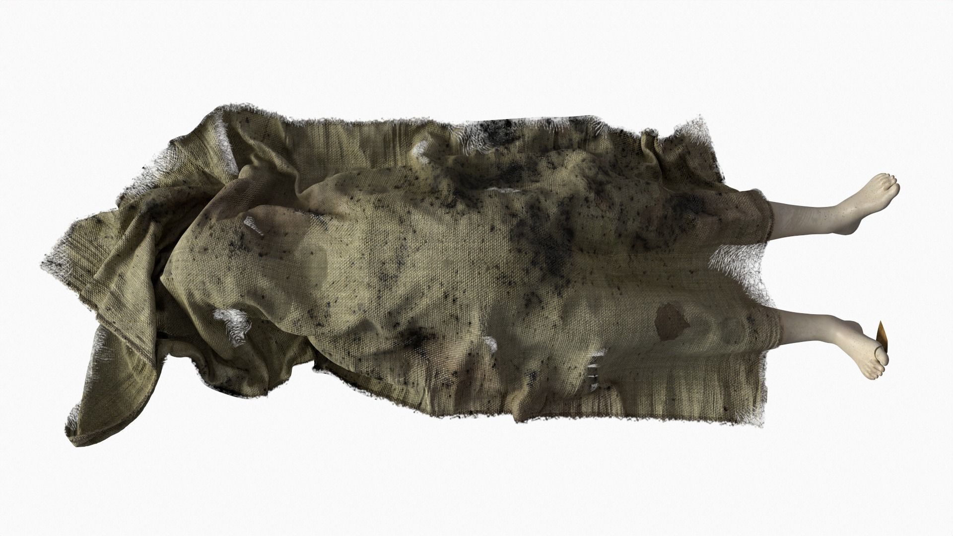 Stylized dead body vol1 3D model_2