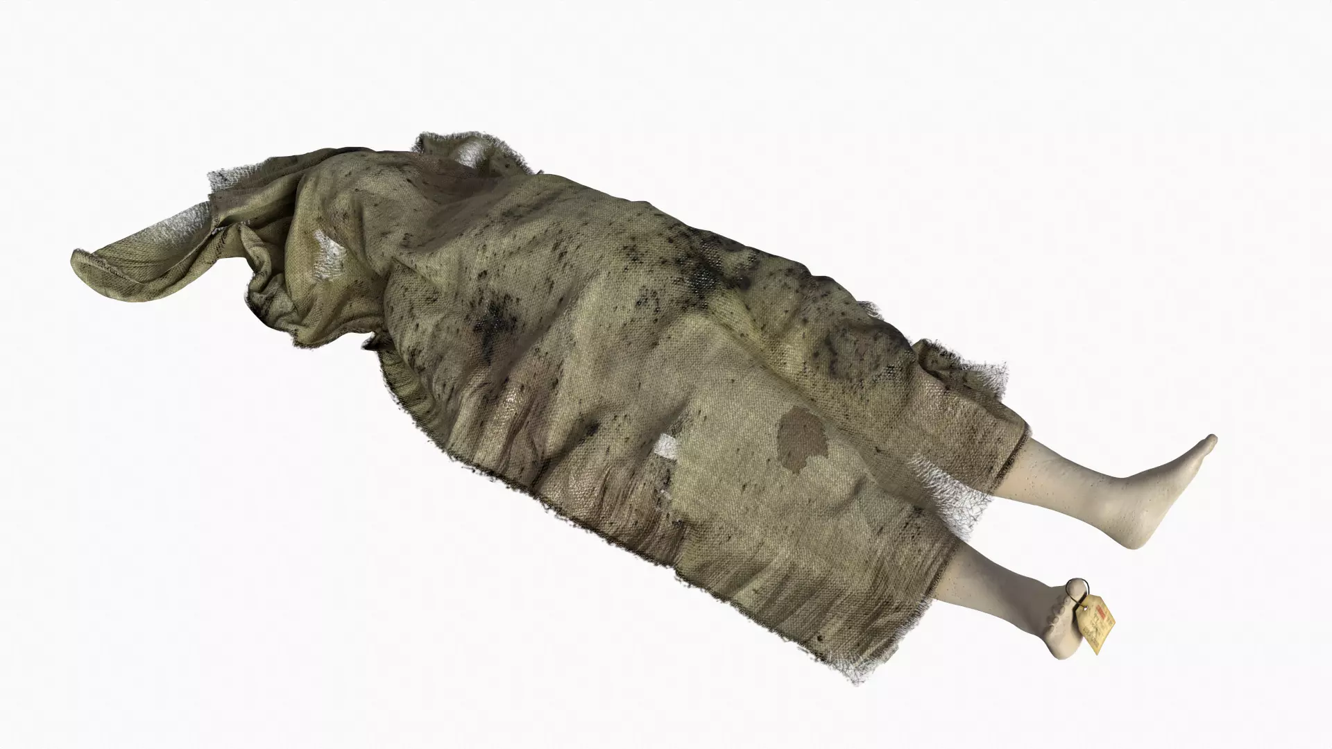 Stylized dead body vol1 3D model_0