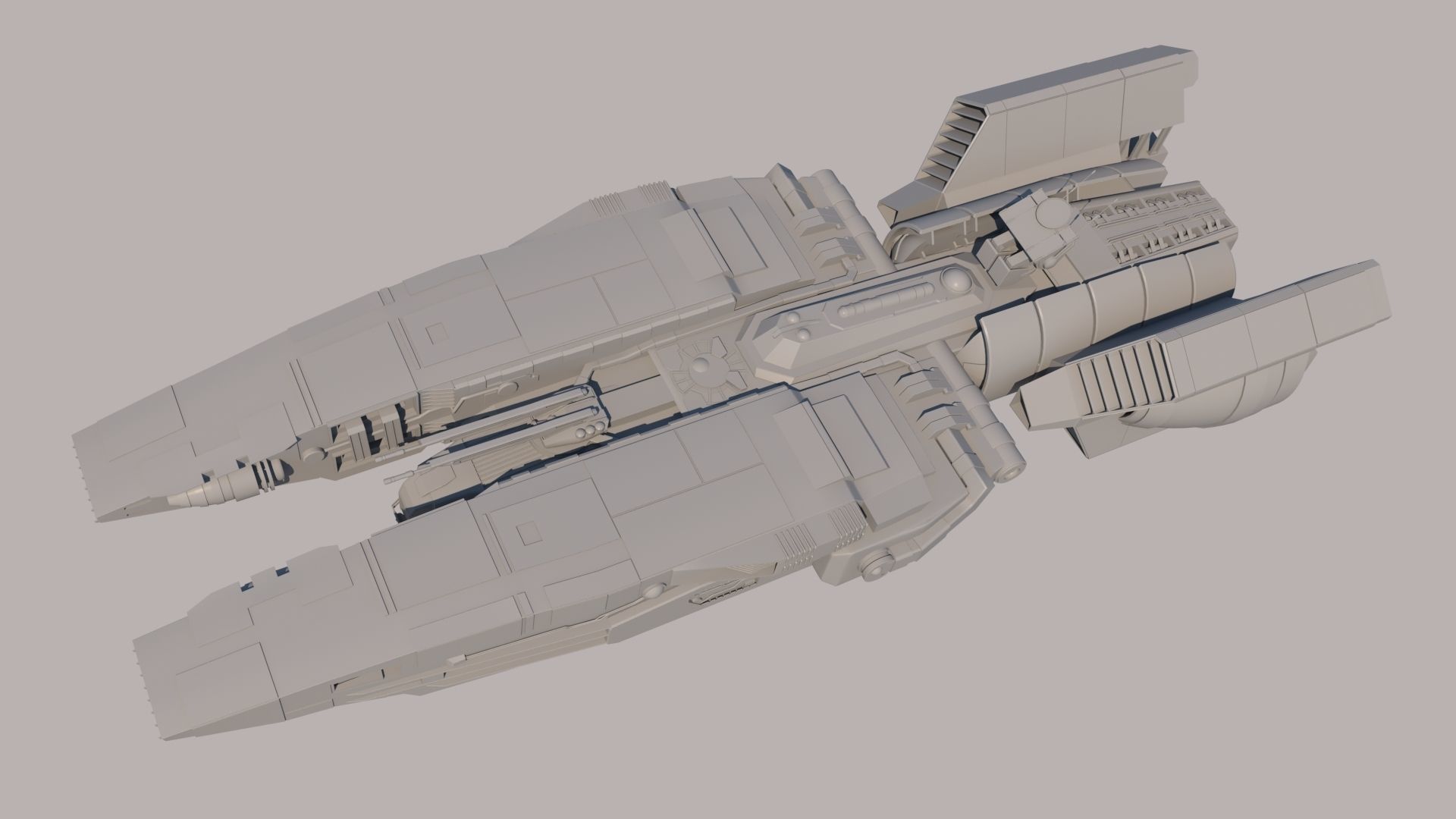 SpaceShip star wars 3D model_10