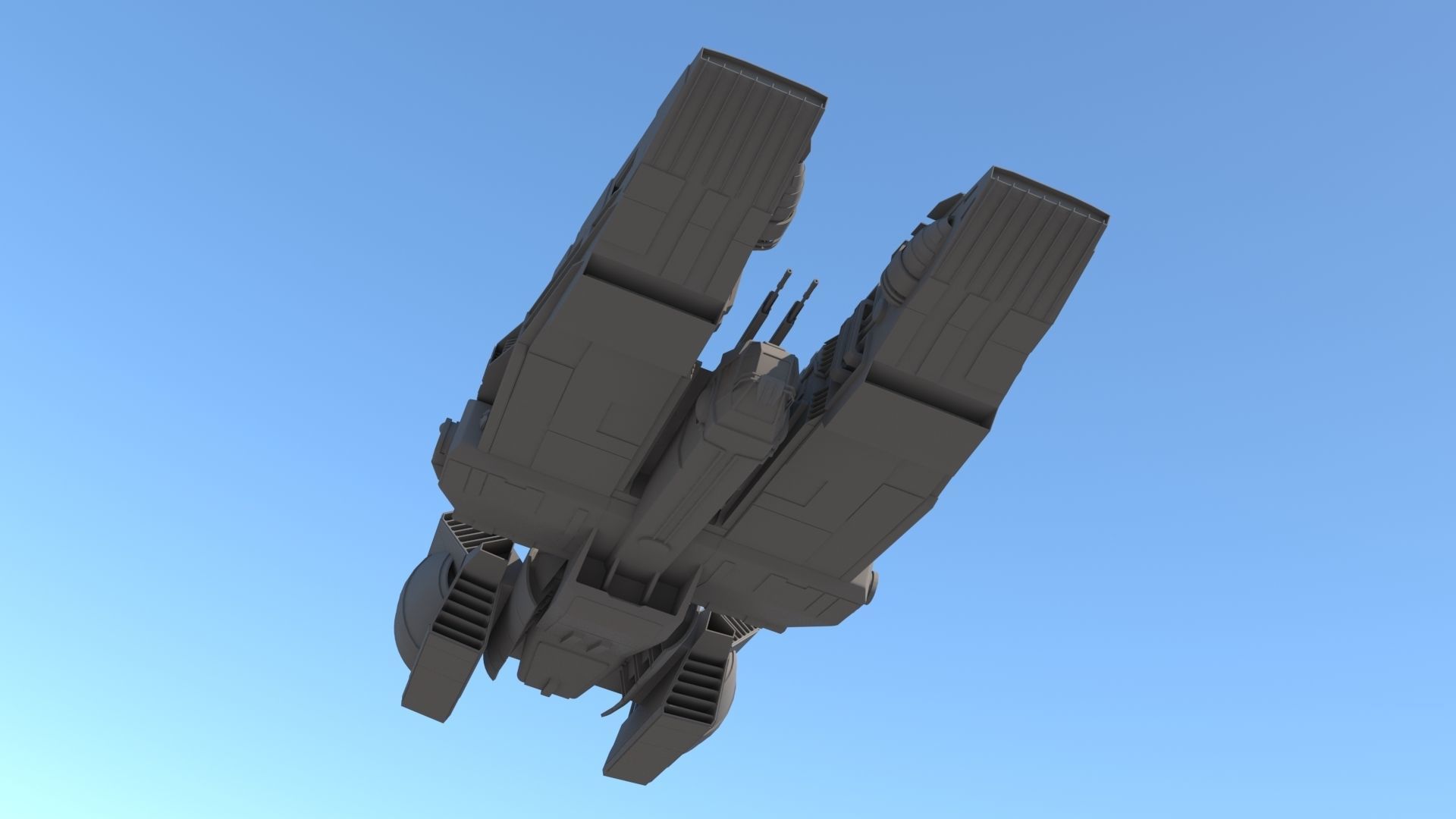 SpaceShip star wars 3D model_12