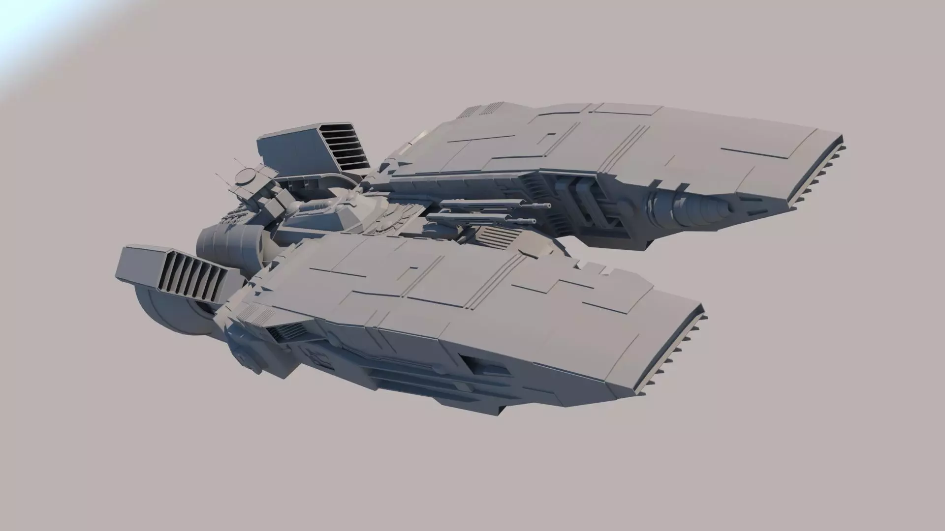 SpaceShip star wars 3D model_0