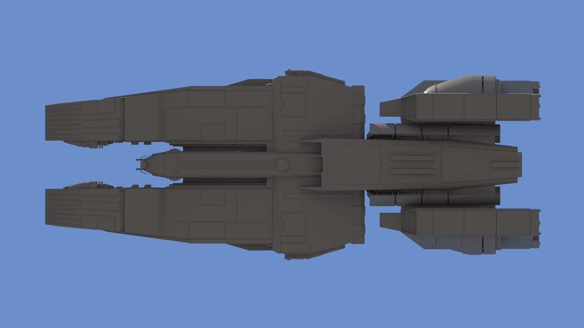 SpaceShip star wars 3D model_4