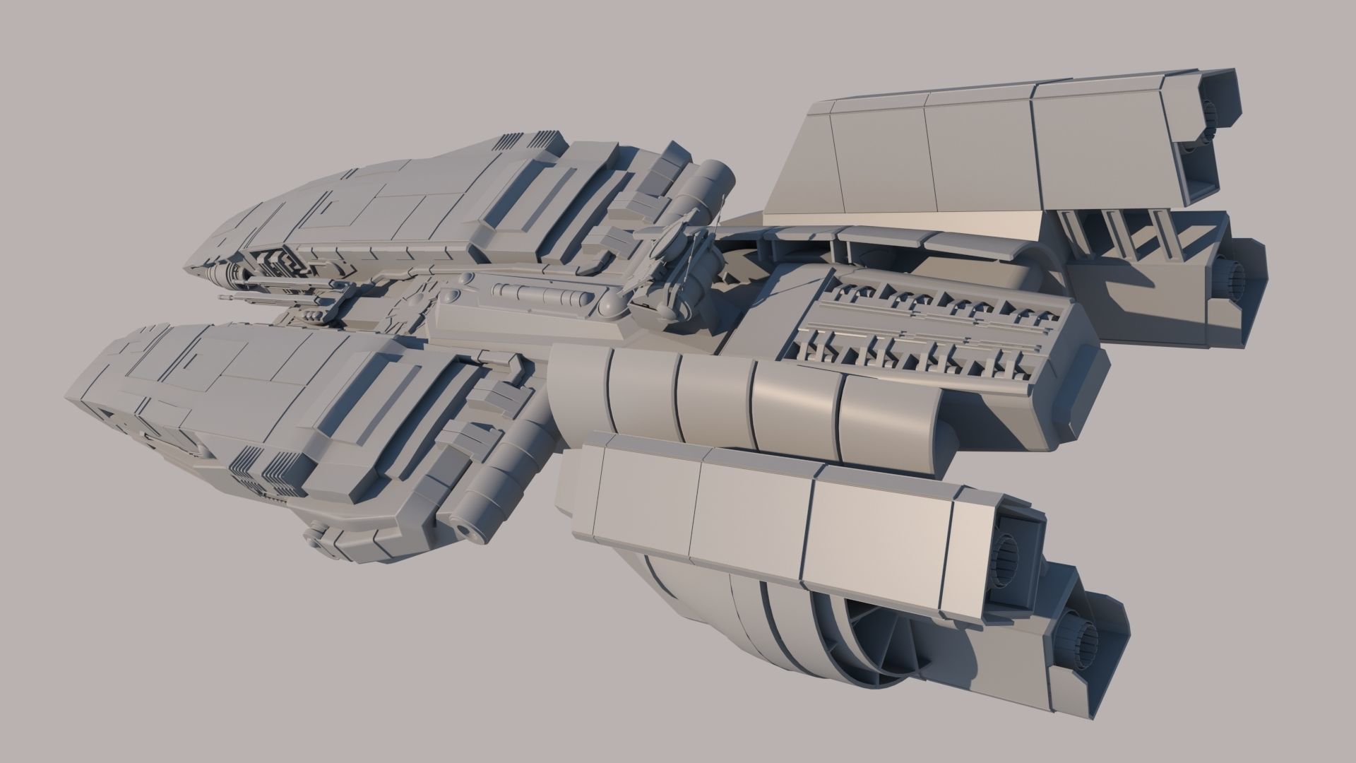 SpaceShip star wars 3D model_9