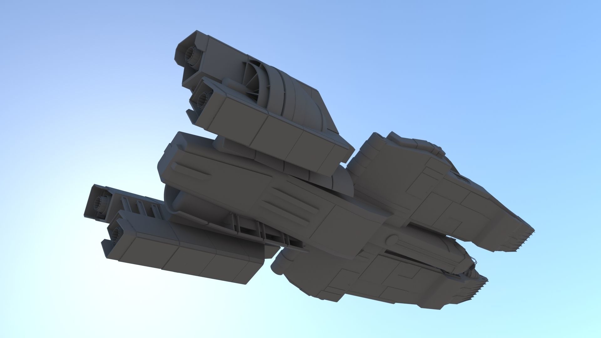 SpaceShip star wars 3D model_8