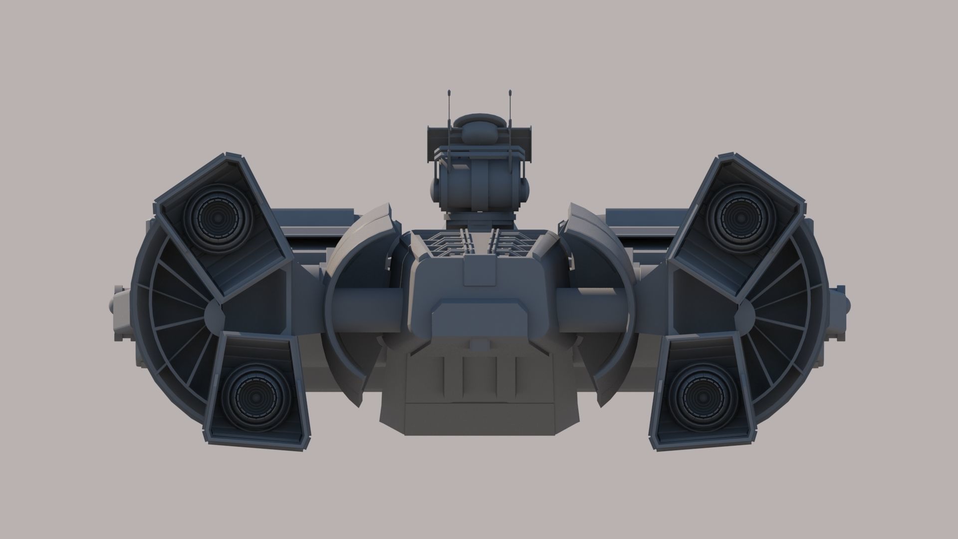 SpaceShip star wars 3D model_5