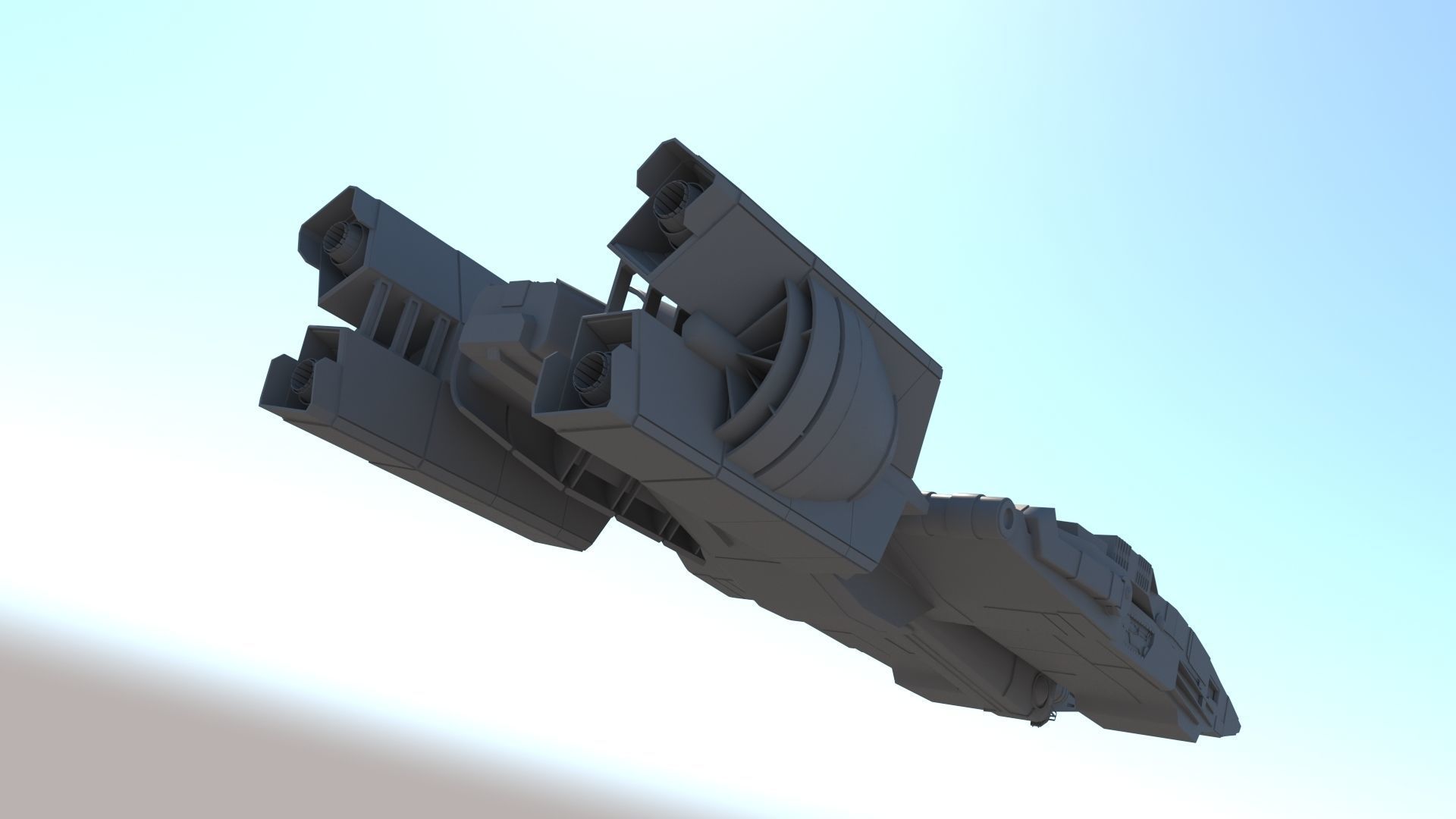 SpaceShip star wars 3D model_13