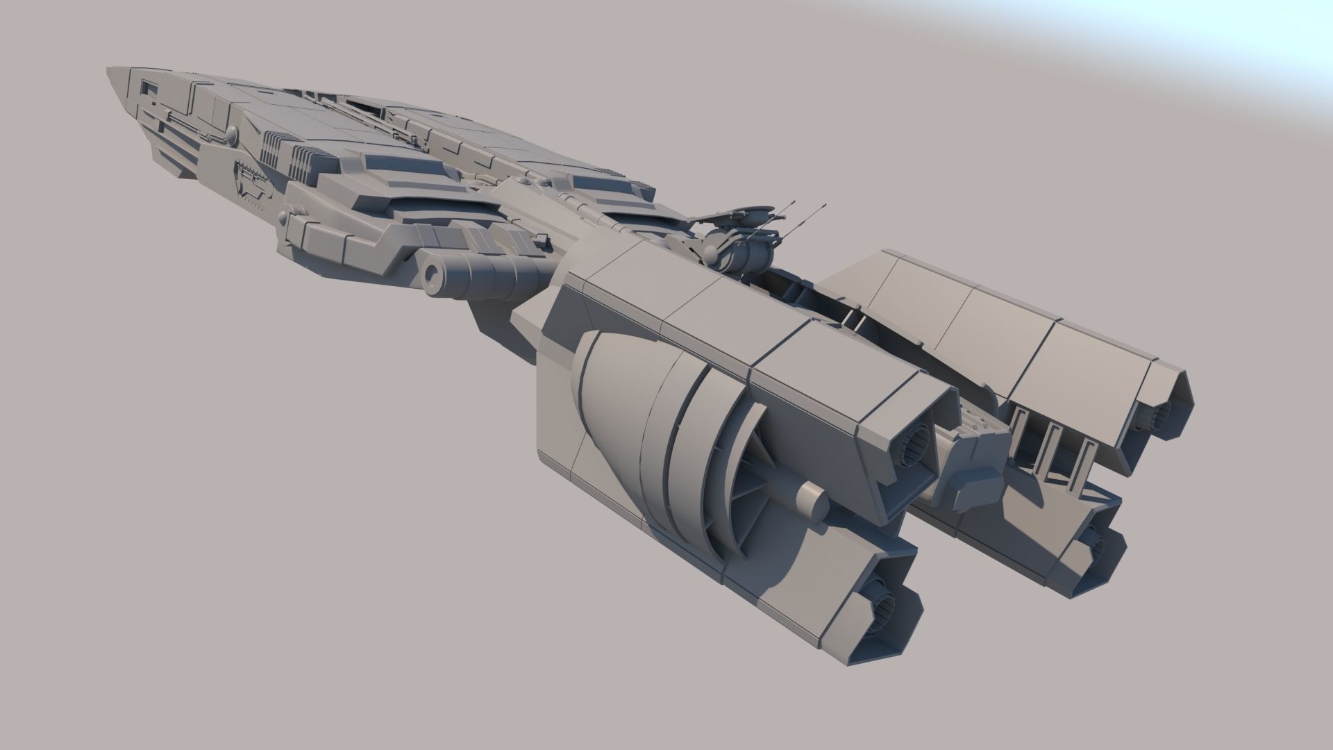 SpaceShip star wars 3D model_14