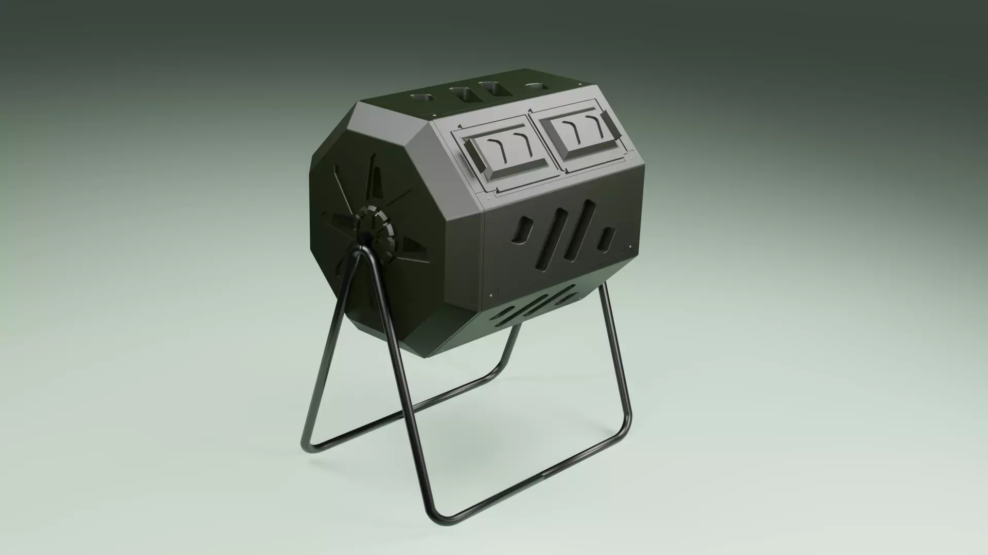 Tumbler Composter 3D model_0