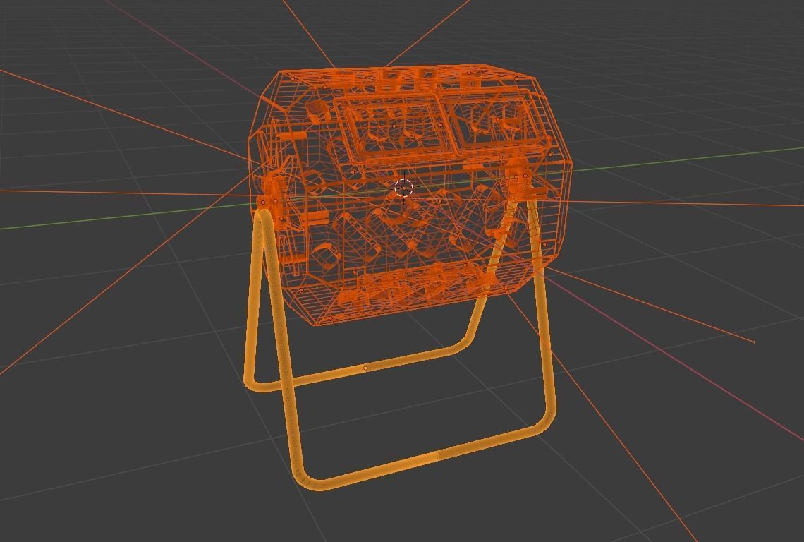 Tumbler Composter 3D model_4