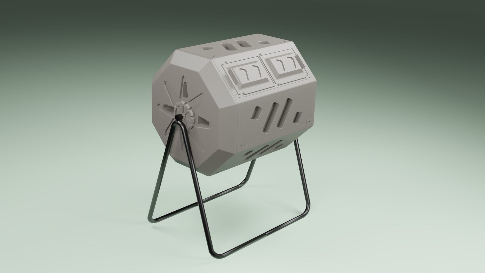 Tumbler Composter 3D model_2