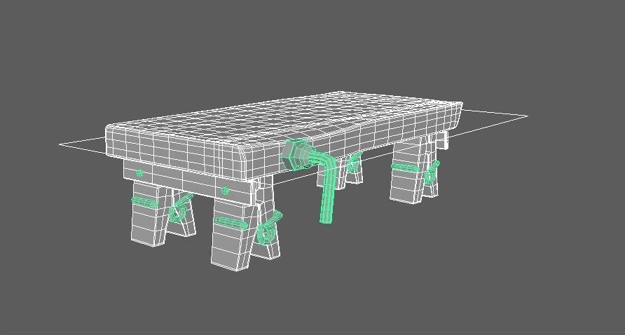 Work table 3D model_2