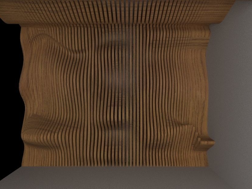 Parametric Wall Design with Ceiling 3D model_1