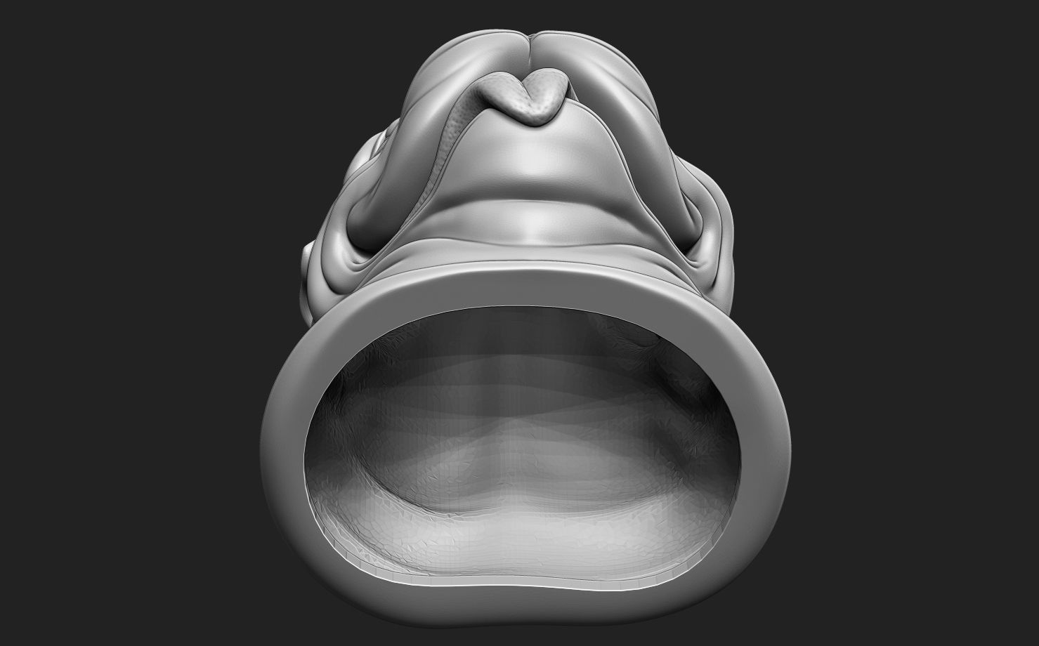 British Bulldog Head 3D print model_9