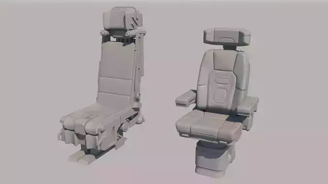 Pilots Seat 3D model