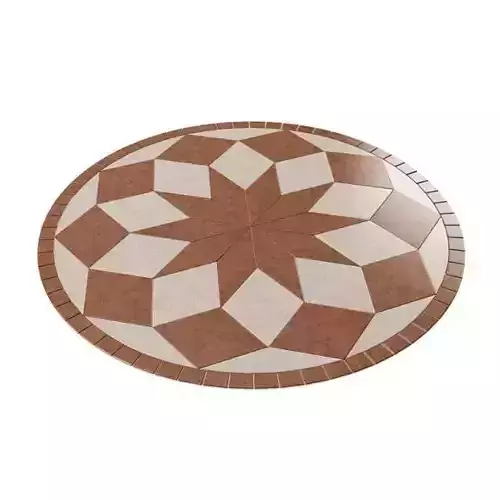 Mahogany And Beige Floor Pattern