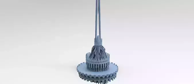 Atlantis tower garden top  3D model