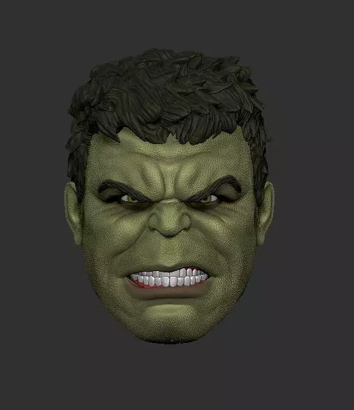 Hulk and Maestro heads 3D print model_0