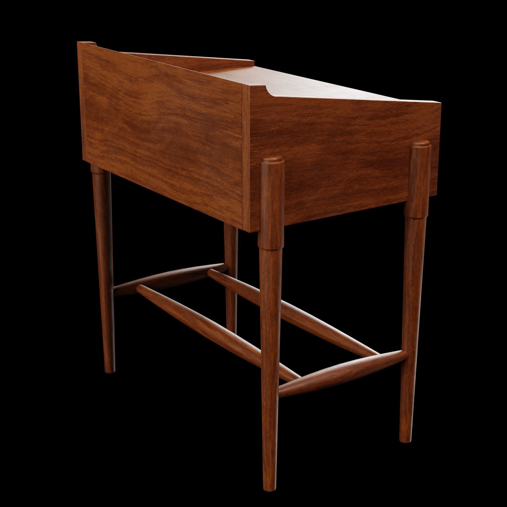 Tretiak-Morrow-nightstand bedside table with two drawers 3D model_1