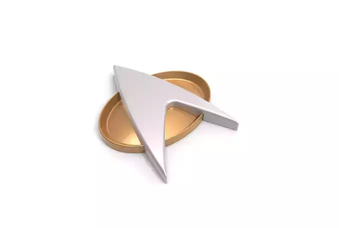 Next Generation Star Trek Badge 3D print model