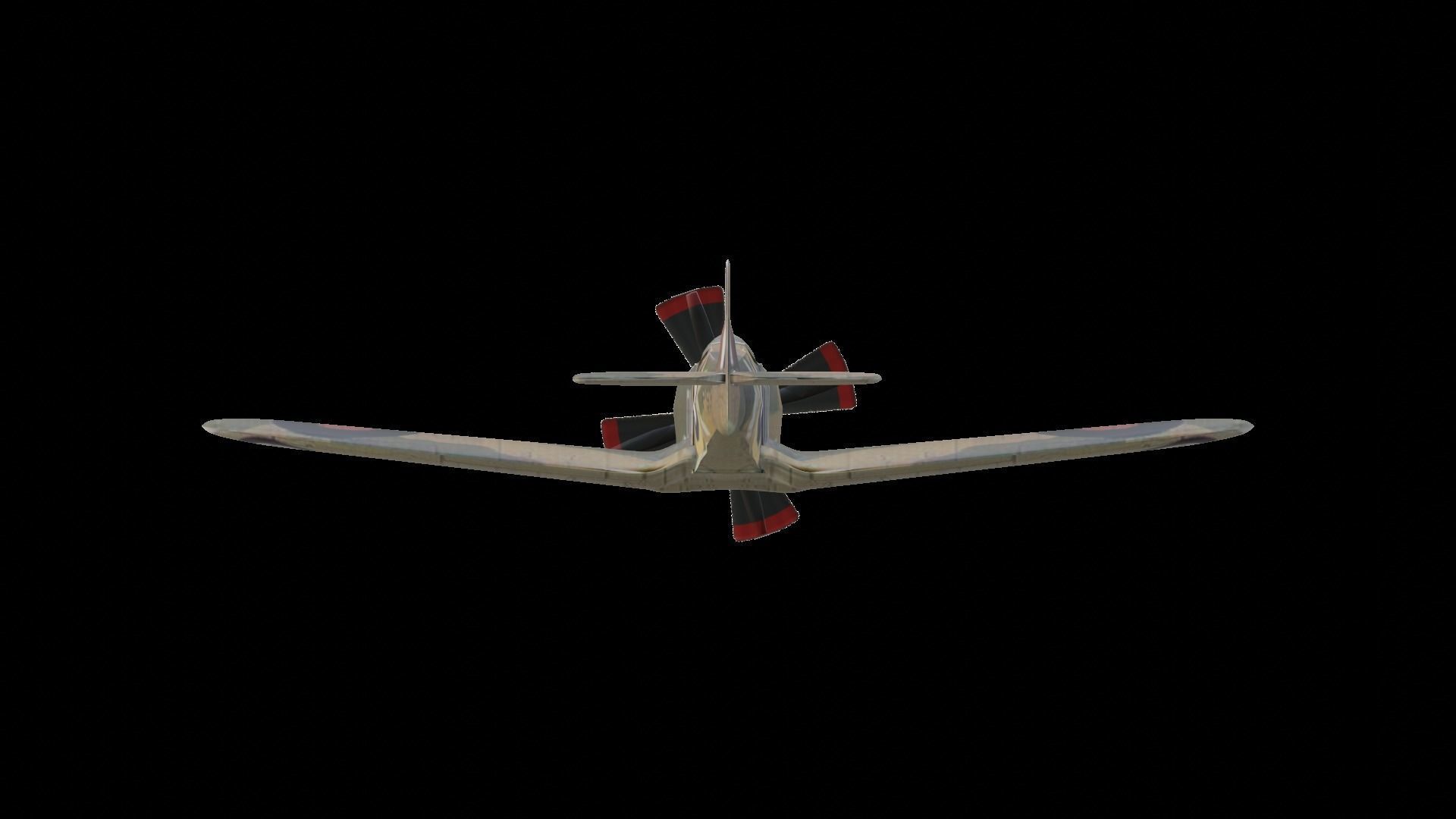 Spitfire 3D Model Low-poly 3D model_4