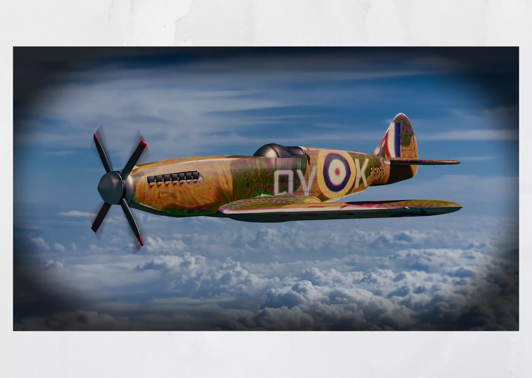 Spitfire 3D Model Low-poly 3D model_0