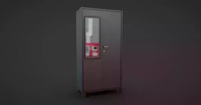 Almirah locker Low-poly 3D model
