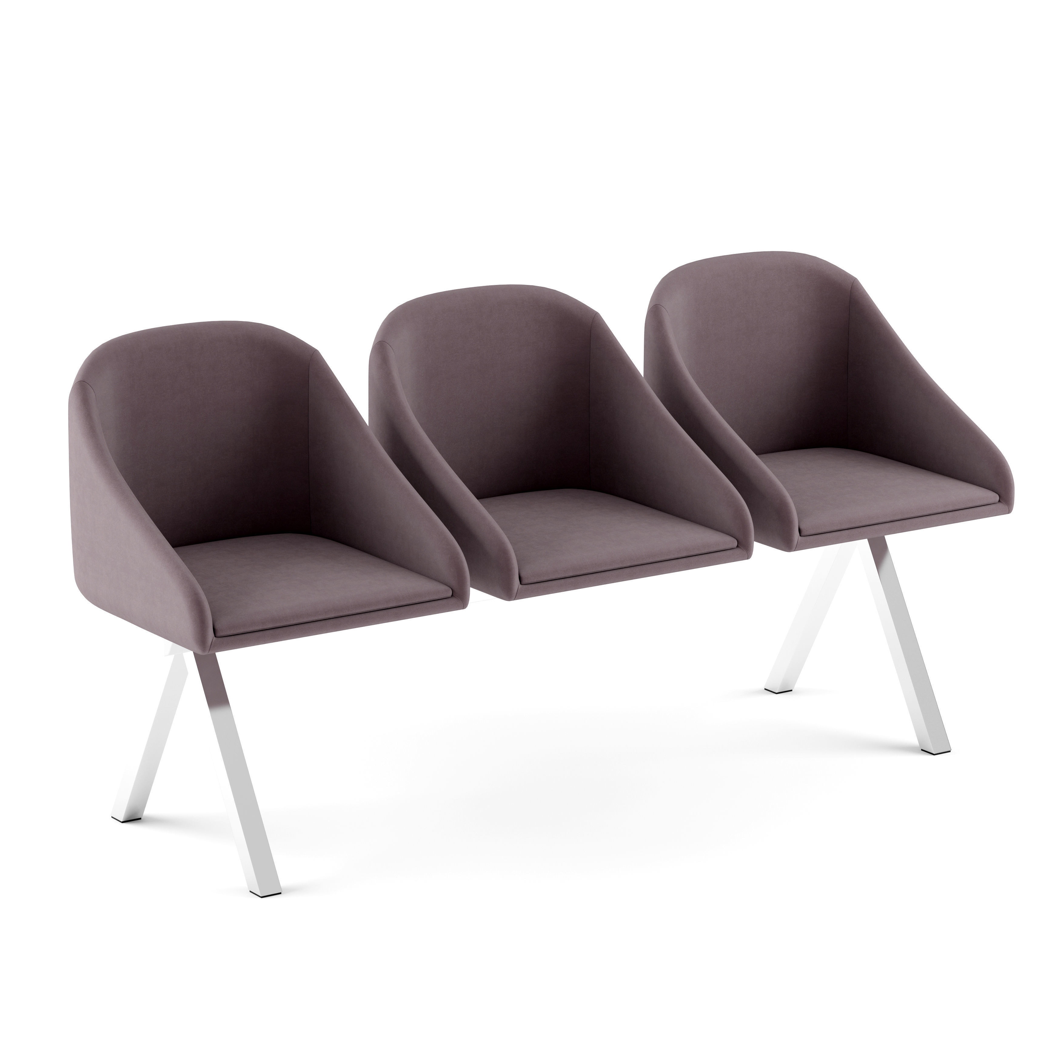 Waiting Chair B001 3D model_2