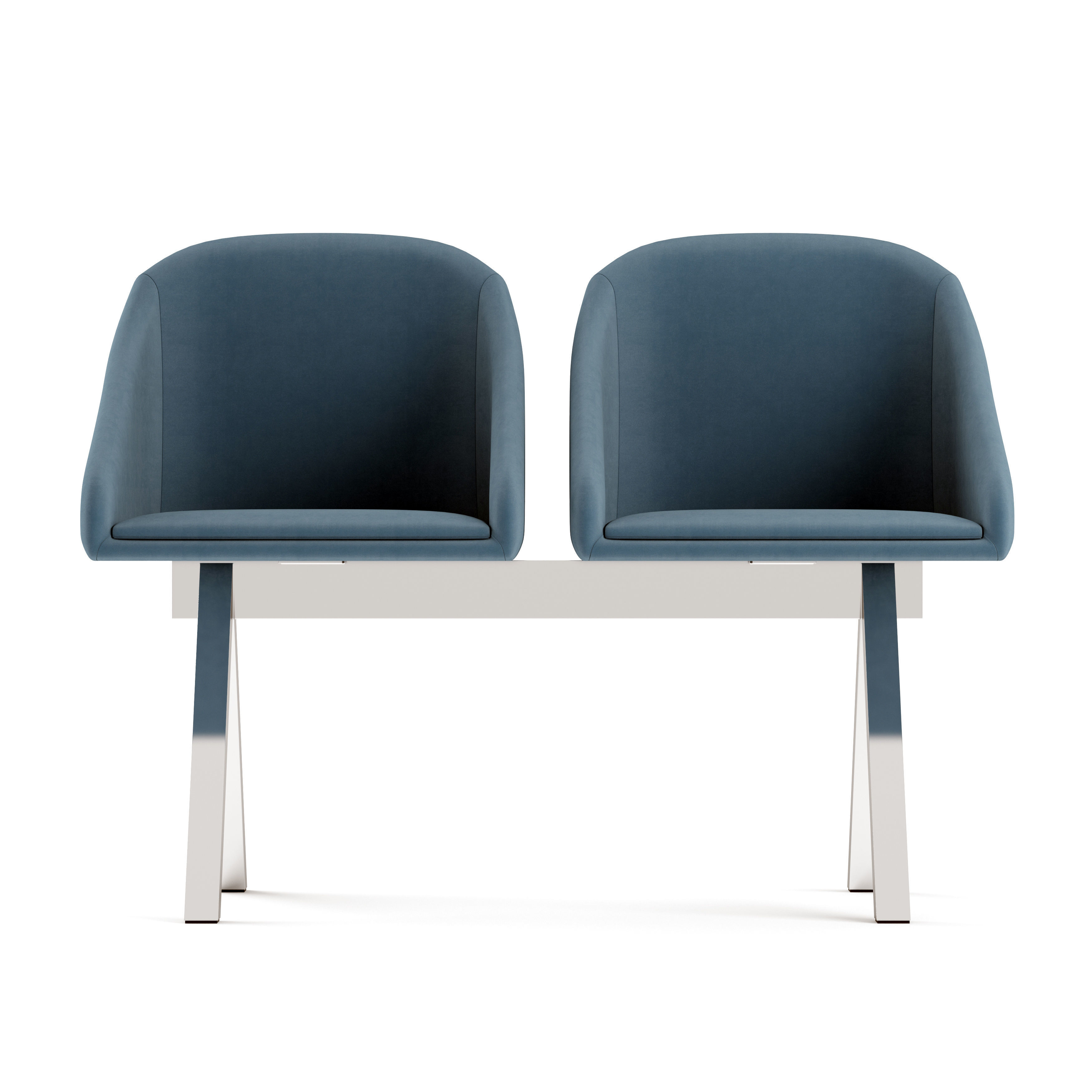 Waiting Chair B001 3D model_5