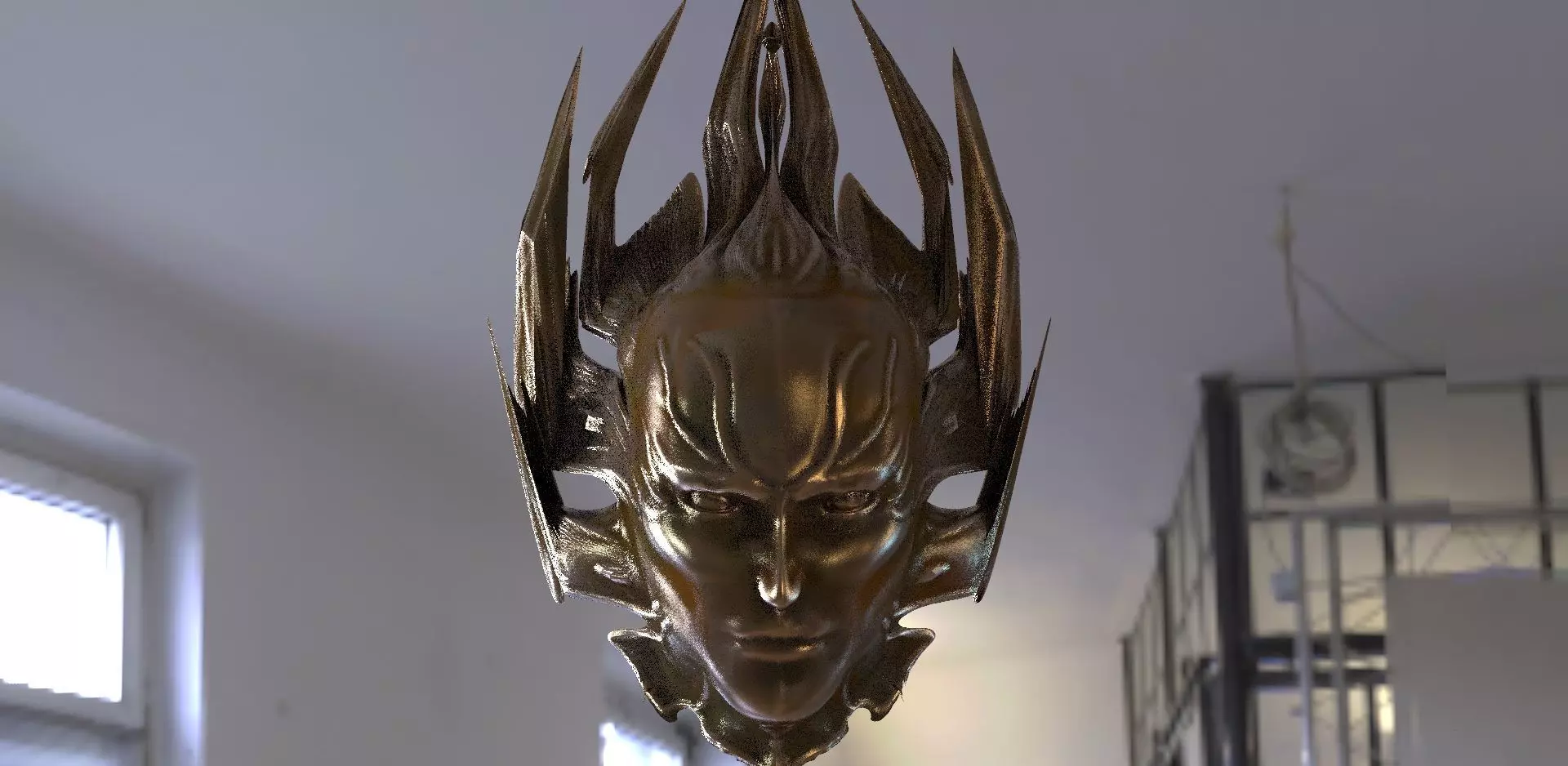 Helmet Mask occult 3D model_0