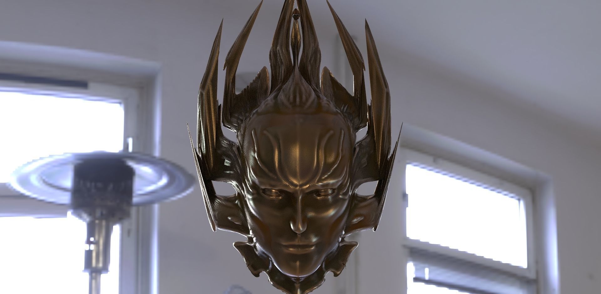 Helmet Mask occult 3D model_1