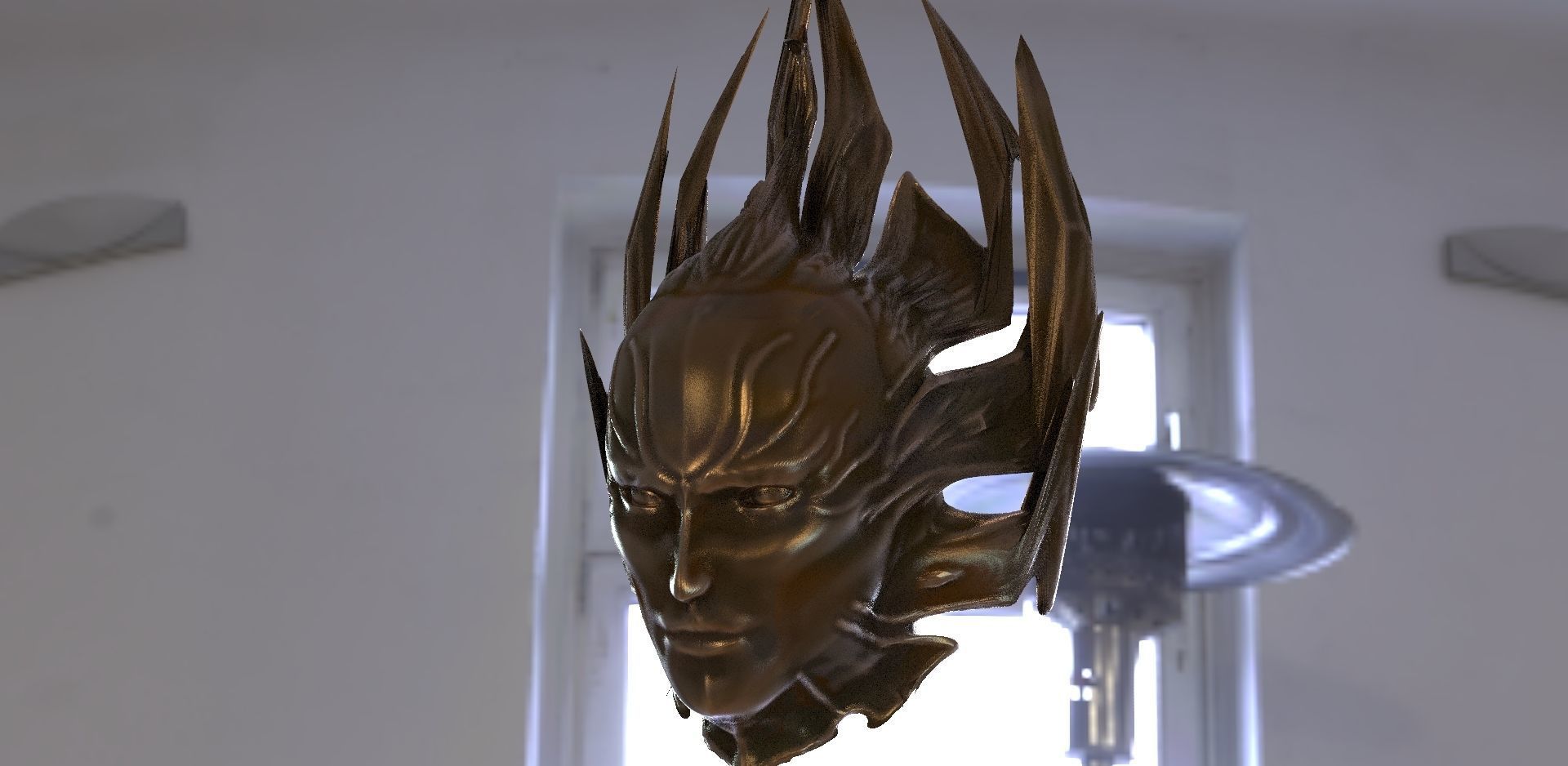 Helmet Mask occult 3D model_2