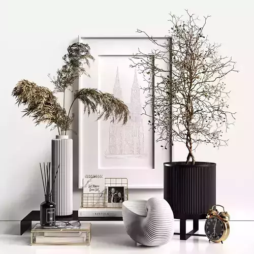 Branching tree and reed