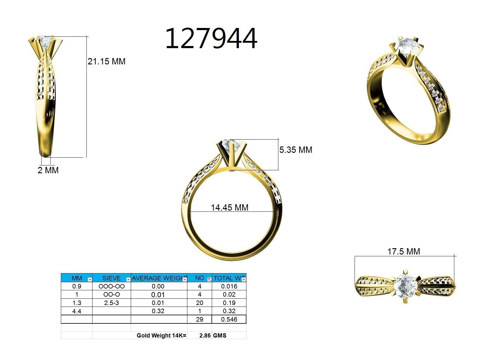 Ring - 127944 3D print model_12