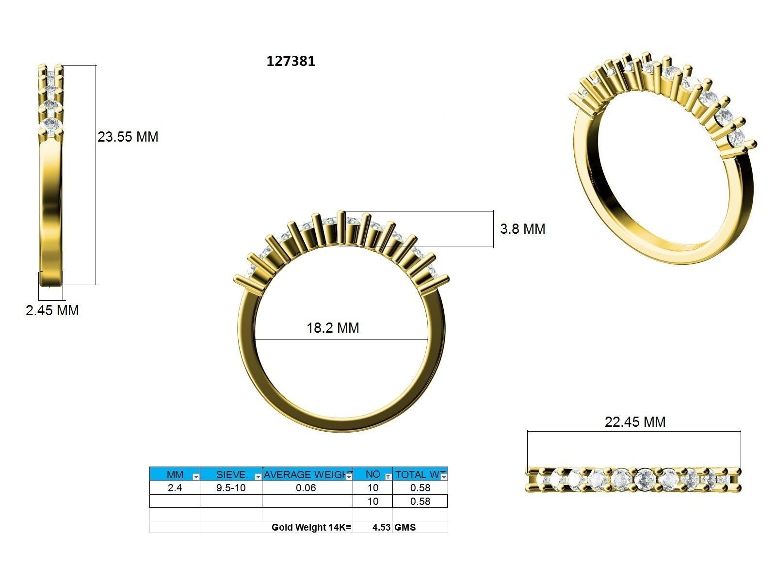 Ring - 127381 3D print model_12