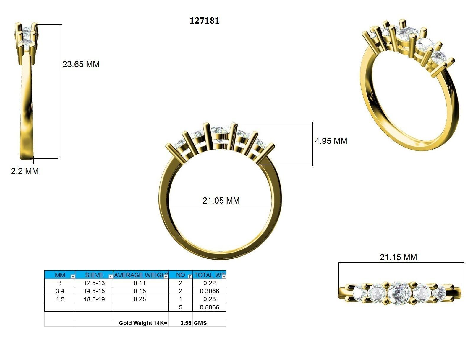 Ring - 127181 3D print model_12