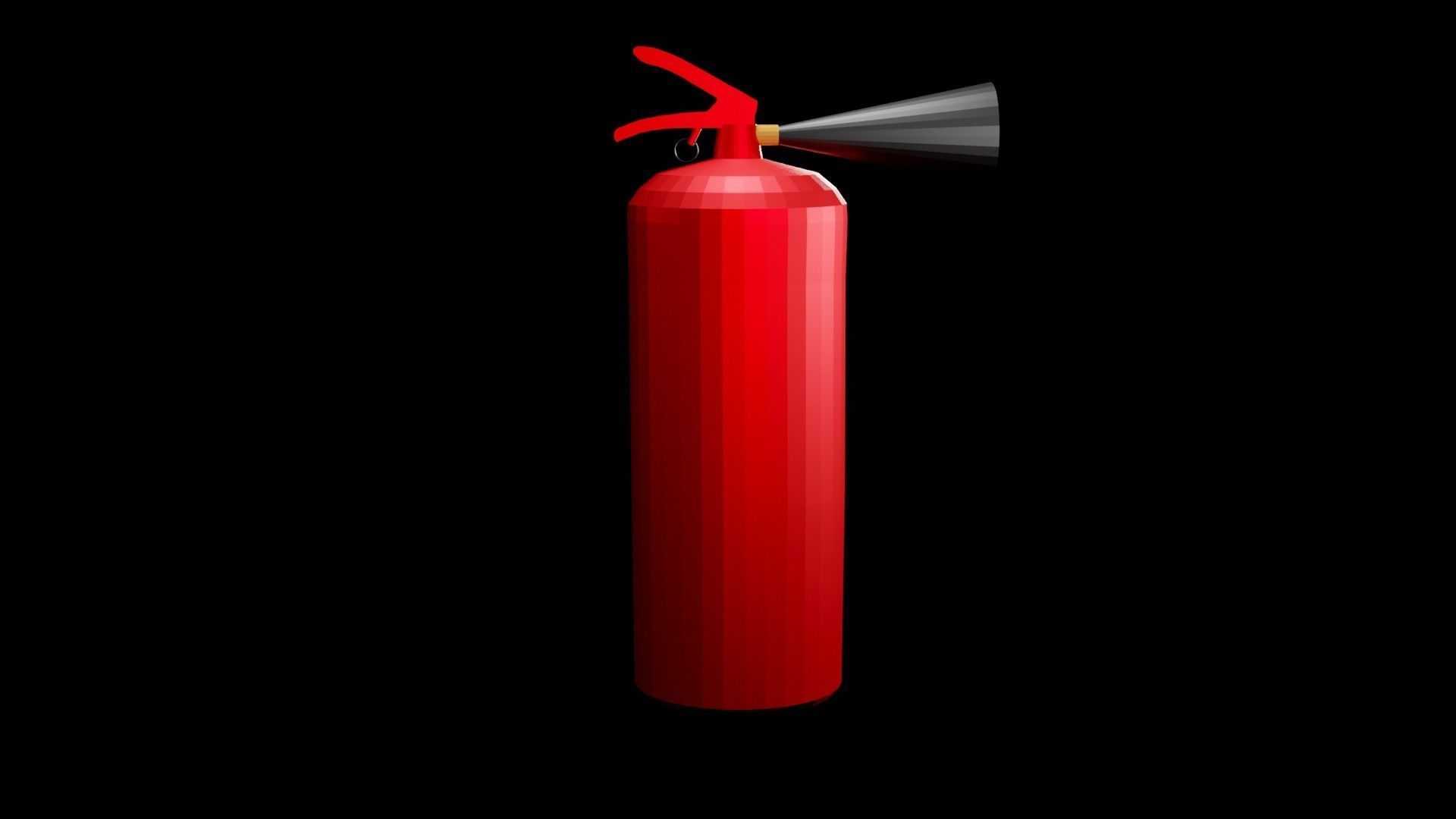 Fire extinguisher  3D print model_1