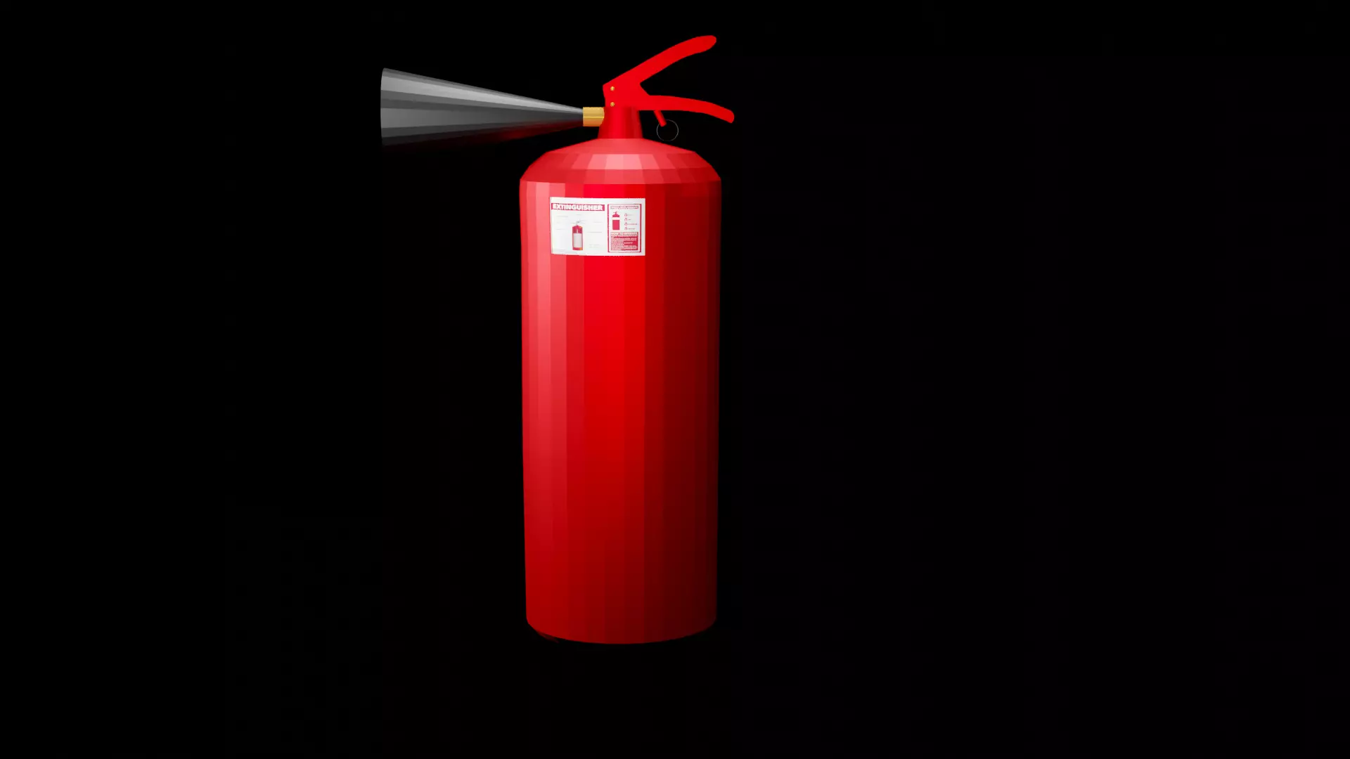 Fire extinguisher  3D print model_0