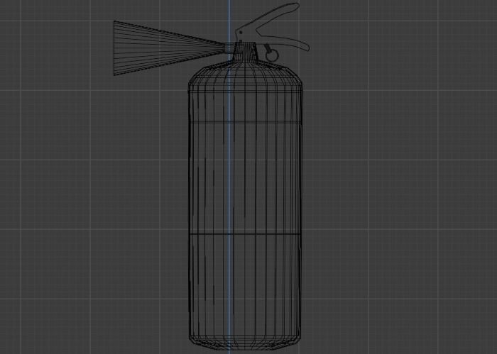 Fire extinguisher  3D print model_4