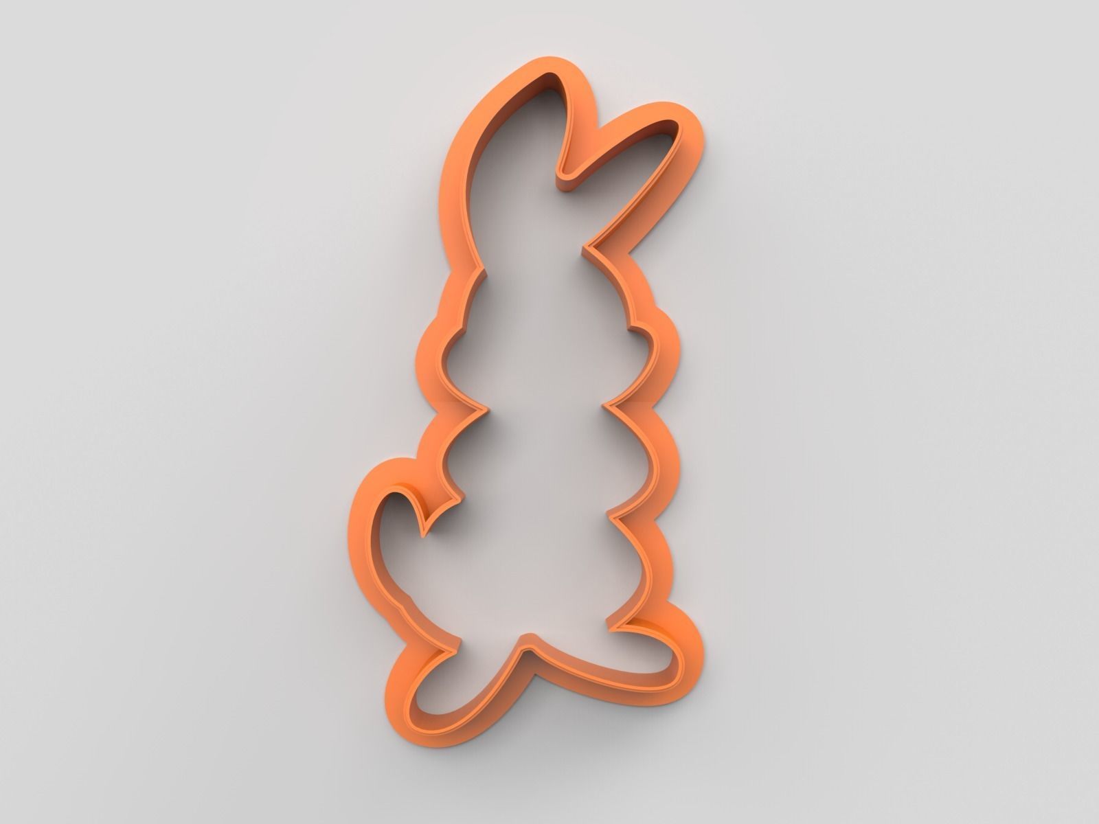 Cookie cutter - Rabbit 3 3D print model_1