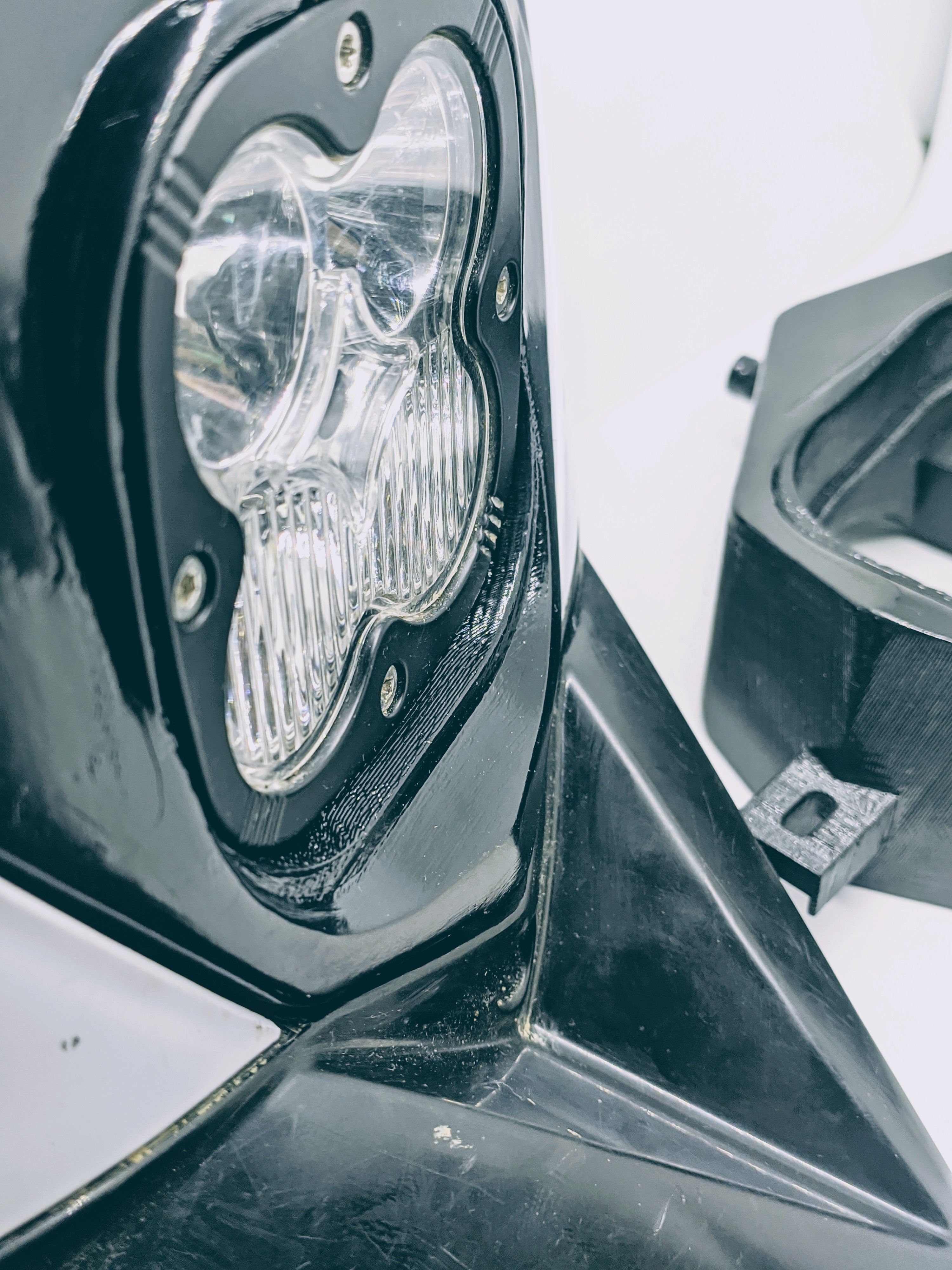 SHERCO LED headlight mounting 3D print model_5