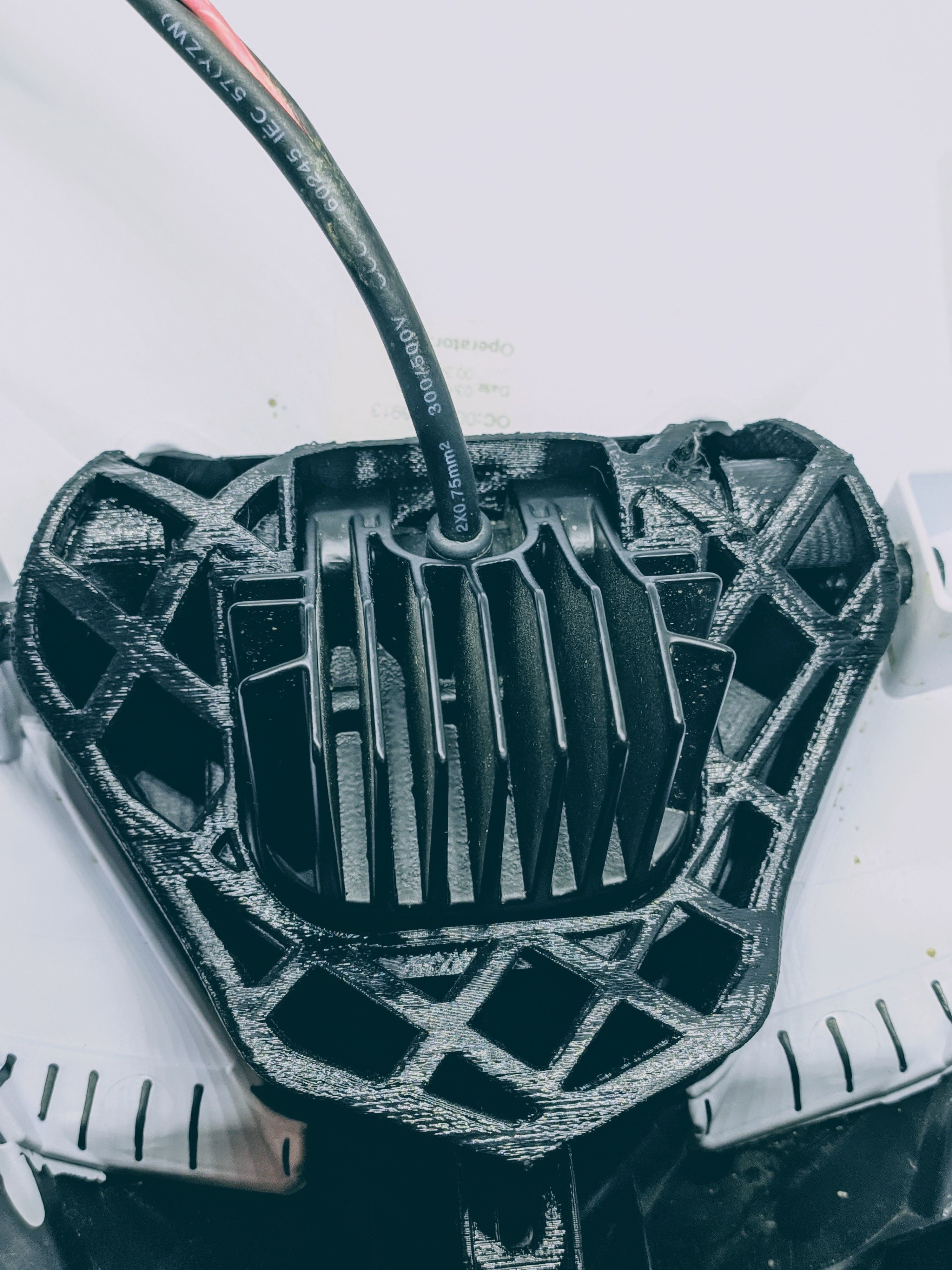 SHERCO LED headlight mounting 3D print model_4