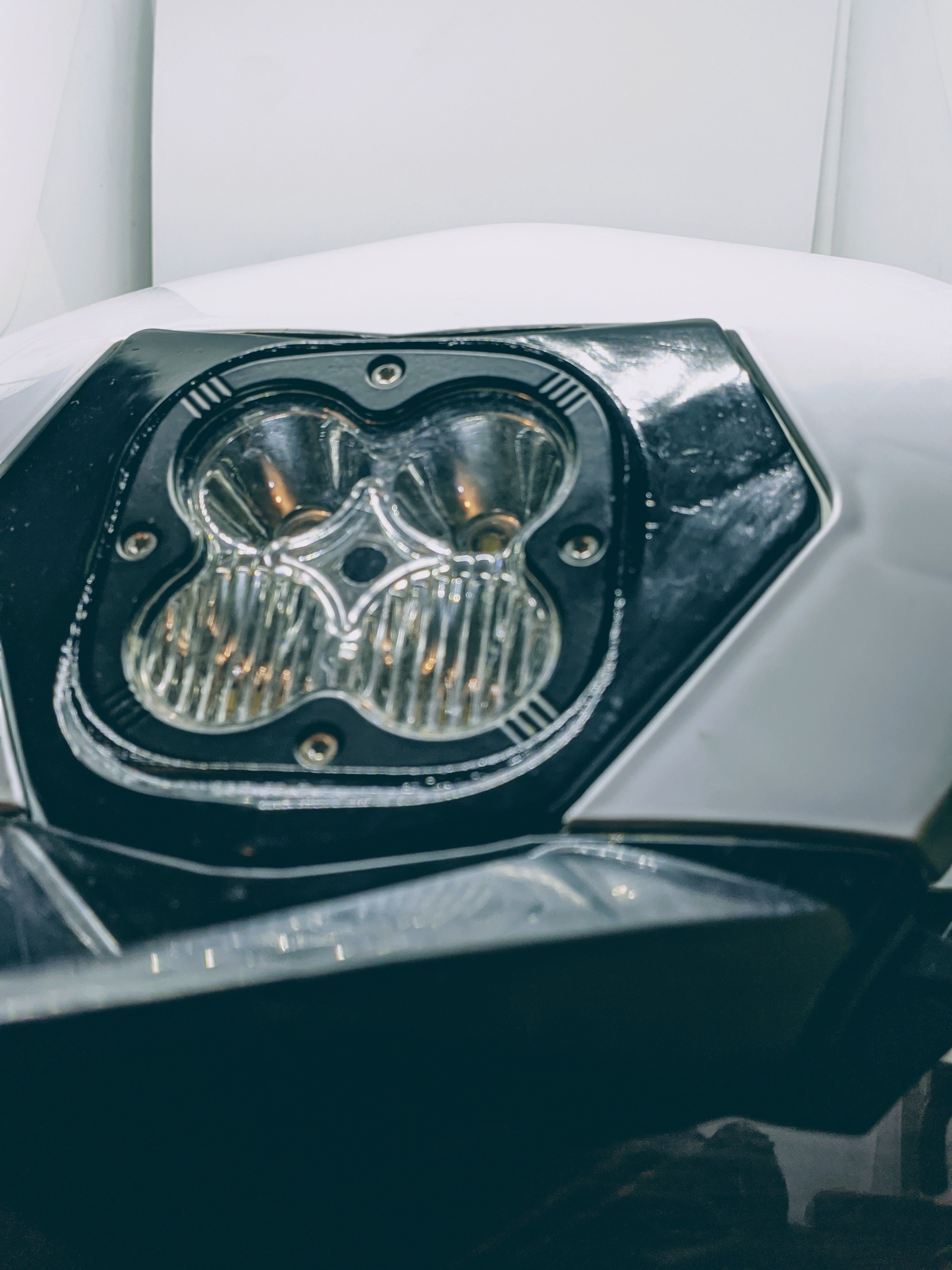 SHERCO LED headlight mounting 3D print model_7