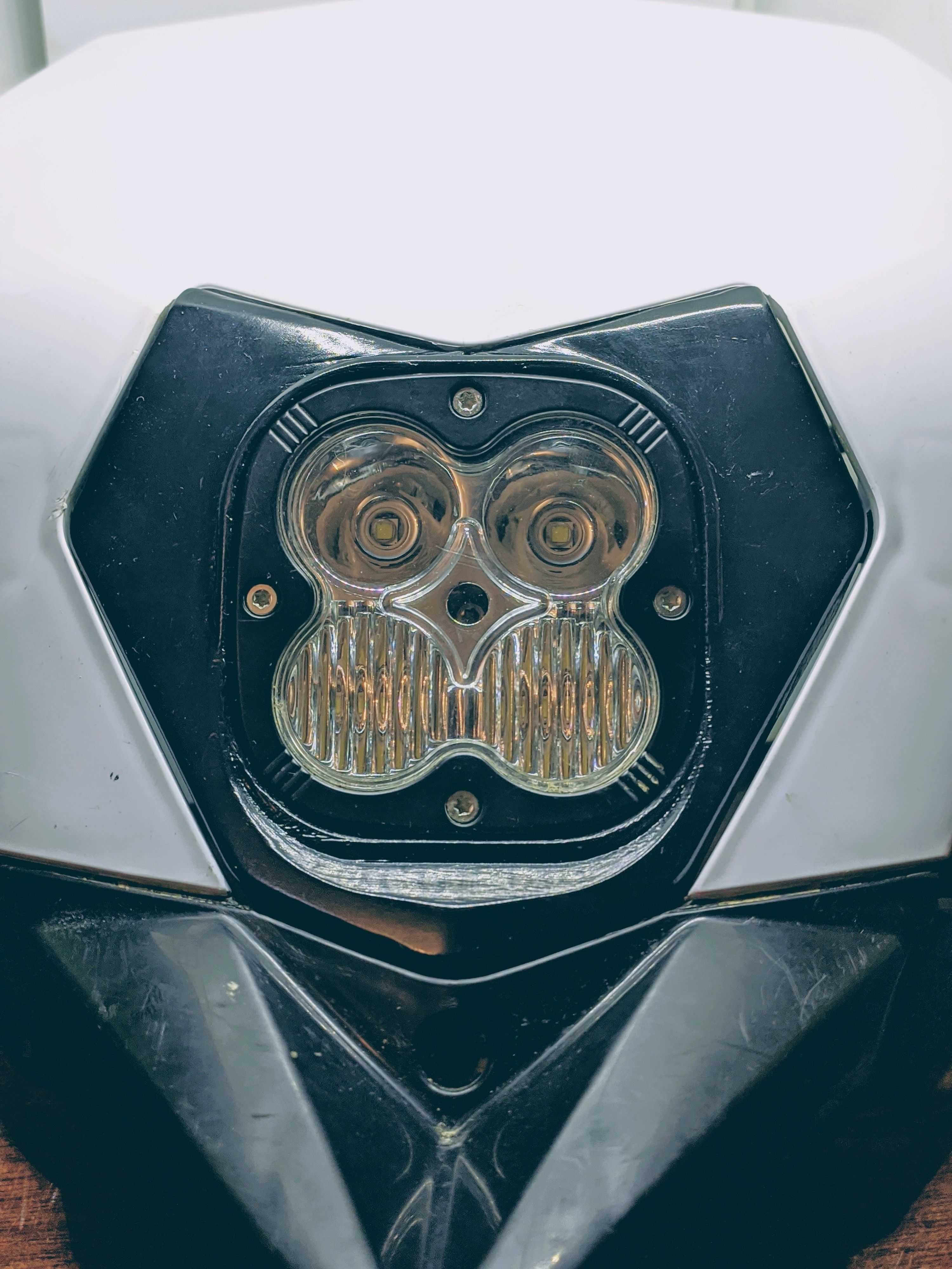 SHERCO LED headlight mounting 3D print model_3