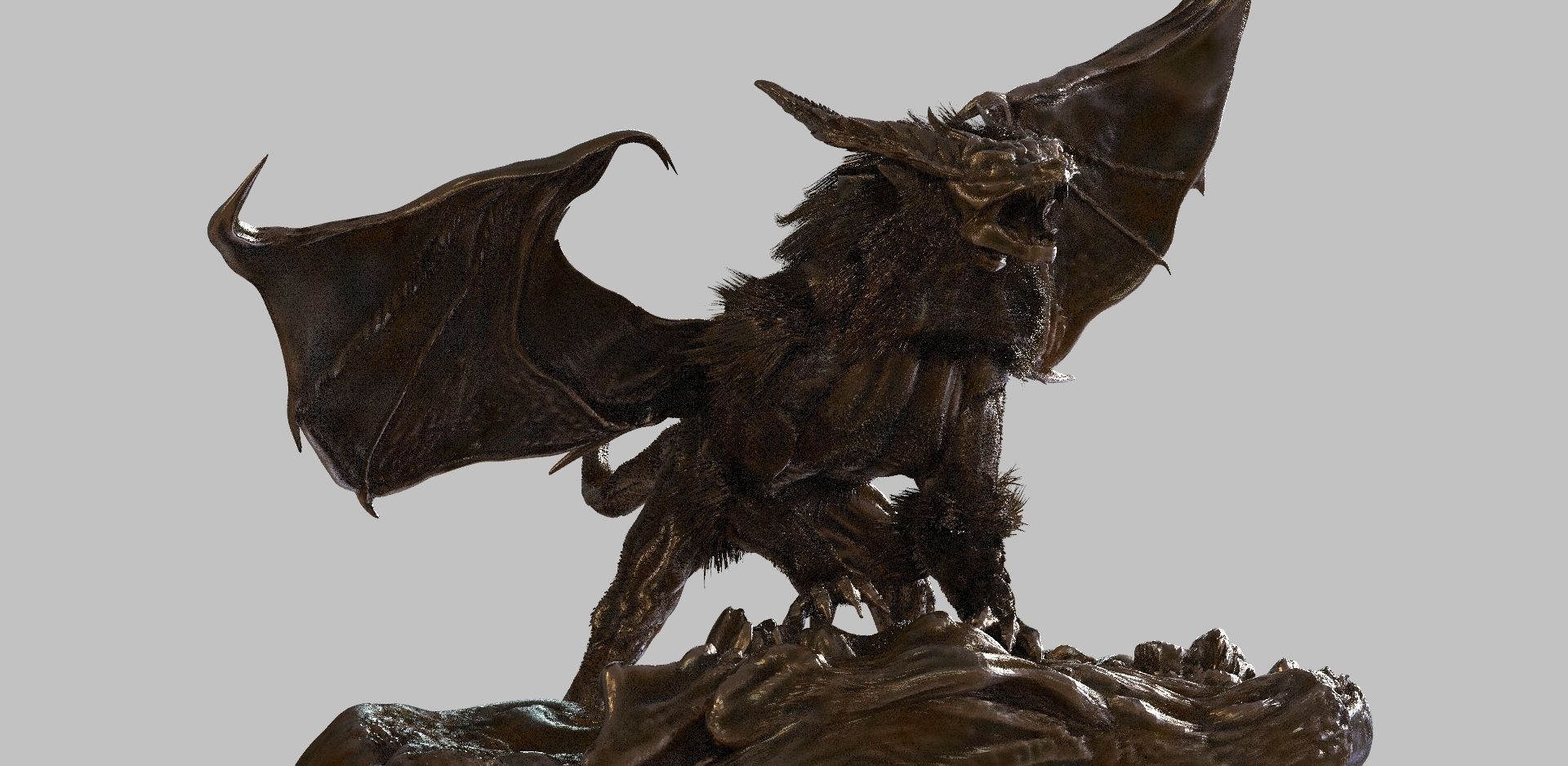 Gargoyle dragon 3D model_1